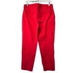 Old Navy Women Red Harper Mid-Rise Career Pants Size 8 Regular Colorful Career Photo 1