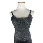 Jessica McClintock GUNNE SAX Formal Corset Maxi Satin 5 Black Rhinestone Dress Photo 2