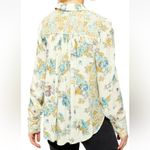 Free People  HOLD ON TO ME FLORAL LONG SLEEVE BLOUSE IVORY COMBO SIZE SMALL Photo 2