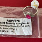 Bomb Party RBP2270 “Desert Sunset Bringback!” Quartz on Rhodium Size 7 Ring NWT Photo 4