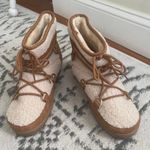 JustFab Women's London Flat Boots Cognac Size 7.5 Photo 1