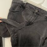 Maurice's Plus Size Faded Black Ripped Repair Distressed Raw Hem Skinny Jeans 24W Photo 9