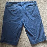 American Eagle Women’s  Bermuda Blue Denim Shorts With 2 Botton Wide Waist Photo 4