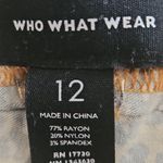 Who What Wear  Slim Pull-On Pants Leopard Print Size 12 Rayon Blend EUC Photo 4