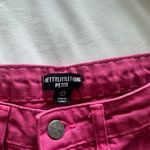Pretty Little Thing  PETITE HOT PINK CARGO POCKET BAGGY WIDE LEG JEANS Photo 2