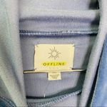 Offline By Aerie Size Small Blue Velour Hoodie Hooded Sweater Women's‎ Photo 3