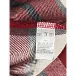 Cottagecore Collared Red Plaid Flannel BU Shirt Shacket LARGE Cabincore NWT Photo 6