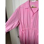 Universal Threads Universal Thread Pastel Pink Oversized Midi Shirt Dress Women's Large Photo 3