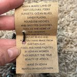 Kazuri Handcrafted 22" Beaded Necklace Dark Gray Ceramic Beads Statement Jewelry Black Photo 4