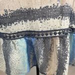 Zac and Rachel  soft colors abstract print bell sleeve top size small Photo 3