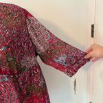 Pure Energy NWT Pink Paisley 3/4 Sleeve Blouse Size 3 Photo 4