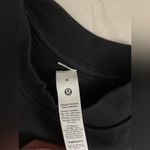 Lululemon Cotton French Terry Crewneck Pullover Tennis Club Black White Size M Photo 10
