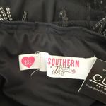 Southern Fried Chicks  Black Sequin & Fringe Mini Dress - Size 2X Photo 3