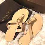 Brand New Gucci Sandals Size US 8. Tan Photo 0