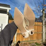 A New Day Women's Milan Slingback Heels -  size 6 cream nwt pearl wedding summer Photo 7