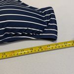 J.Crew NWT Cutout One Shoulder One Piece Swimsuit Navy Blue White Stripe Swim 22 Photo 12