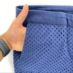 Chelsea28 Navy Cotton Eyelet Mid Rise Crop Pant Photo 3