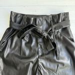 Lucy Paris  Black Faux Leather Dress Pants Photo 3