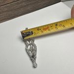 1928 Collection Rhinestone Art Deco Style Brooch Pin Silver Tone Photo 5