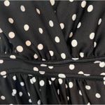 Metaphor black and white falling polka dots maxi dress size small Photo 4