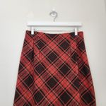 American Vintage Vintage 90s Briggs New York Red Brown Plaid Midi Skirt High Rise Dark Academia 6 Photo 1