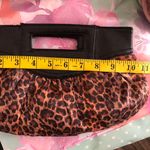 2000s Brown and black Mini leopard cheetah animal print clutch purse bag with magnetic closure Photo 3