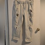 Refuge Light Blue Distressed Flare Jeans Photo 2