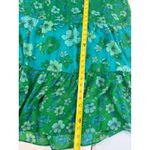 Guess  Jeans Maxi Dress‎ L Floral Green Blue Sleeveless Tiered Summer Photo 6
