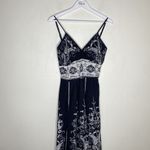 Magic  Black & White Pattern Y2k Midi Dress Formal Cotton Size Medium Photo 1