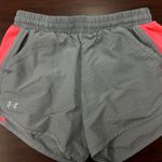 Under Armour Grey and Pink Heatgear Athletic Shorts with Pockets Size X-Small Photo 0
