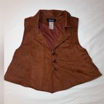 fab'rik  Brown Suede Vest Photo 1