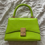 Vibrant Green Quilted Handbag Photo 0