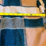 Dreamers  Colorblock Cardigan Blush Pink Green Cozy Open Front Sweater M L Boho Photo 4