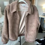 Teddy Fleece Jacket Brown Size M Photo 0