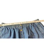 Liz Claiborne VTG Elizabeth Liz Clairborne Denim Elastic Waist Snap Front Skirt 90s Y2K 22P Photo 9