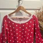 Arizona Jeans Arizona Jean Co. Red & White Polka Dot Sweater Women's Size XL Photo 2