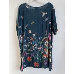 Johnny Was  Summy Short Sleeve Tunic Top Women’s‎ Large Floral Birds Butterflies Photo 3