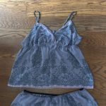 Lace Printed Pajama Set Camisole Sleep Shorts Size 2X Purple and Black Photo 3