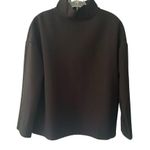 Emerson Fry Edie Ponte Mock neck long sleeve Black Knit Top Sz L Size L Photo 2