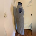 Japanese JUSGLITTY Elegant Gray Sleeveless Knit Dress Size 2 Photo 3
