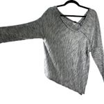 Free People  We the Free Grey Gray Asymmetrical Tunic Blouse Off Shoulder Small Photo 3