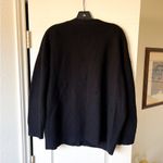 Jenni Kayne  Cocoon Cardigan Oversized Cashmere Black Small GUC Photo 7