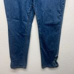Modcloth Dark Wash Ankle Length High Rise Stretch Jeans Womens Sz XL Bow Accent Photo 3