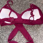 Maroon Bikini Top Red Size M Photo 2