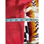 Avenue ‎ Red Button Up Collar Short Sleeve Shirt Size 26/28 Linen Photo 5