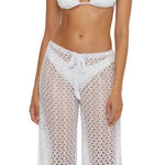 Becca  White‎ Platinum Lace Pant Size Medium Photo 0