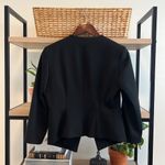 EXPRESS  Black Woven Zipper Pocket Blazer Jacket, 6 Photo 4