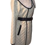 Ryu  3/4 Length Coat Women’s Size Small Belted Black and Cream Photo 4