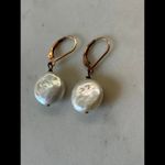 CLOSET CLOSING! LAST CHANCE Authentic Vintage Pearl Drop Earrings .925 Silver White Photo 1
