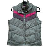 Old Navy Green Pink and Brown Classic Puffy Vest Size Large Photo 0